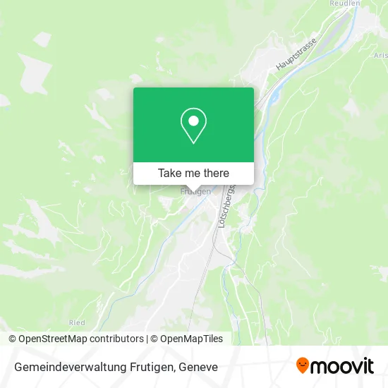 Gemeindeverwaltung Frutigen map