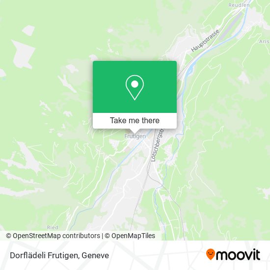 Dorflädeli Frutigen map