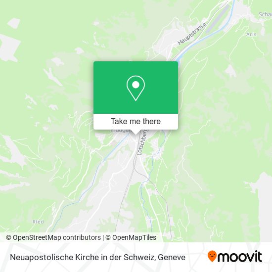 Neuapostolische Kirche in der Schweiz map