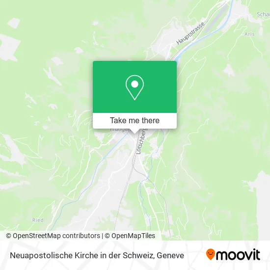 Neuapostolische Kirche in der Schweiz map