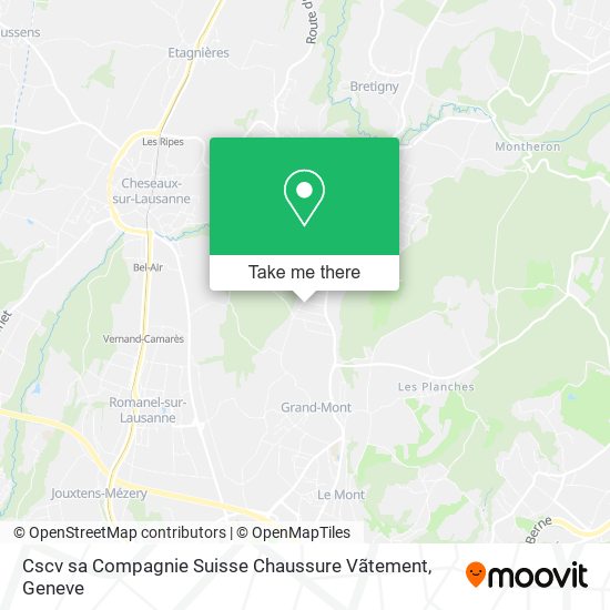 Cscv sa Compagnie Suisse Chaussure Vãtement map