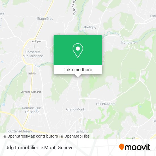 Jdg Immobilier le Mont map