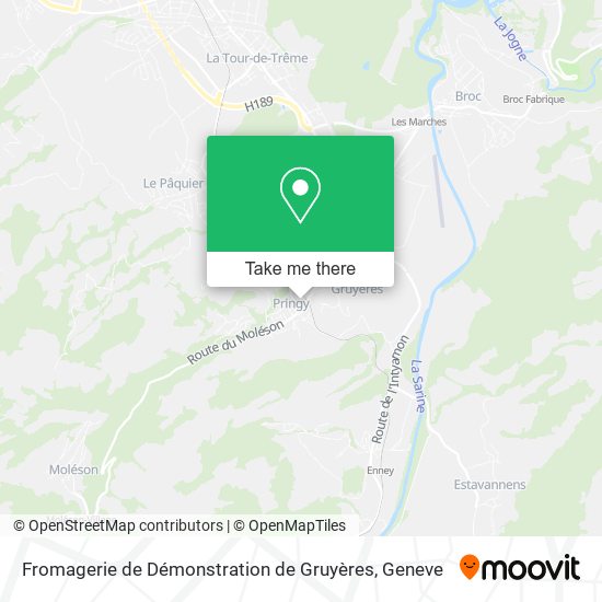 Fromagerie de Démonstration de Gruyères map