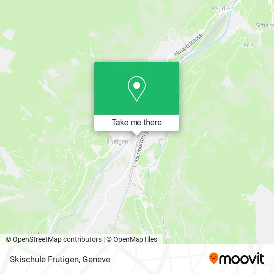 Skischule Frutigen map