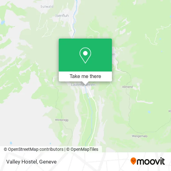 Valley Hostel map