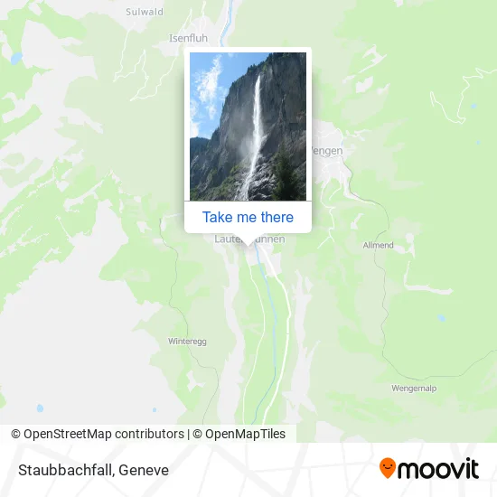 Staubbachfall map