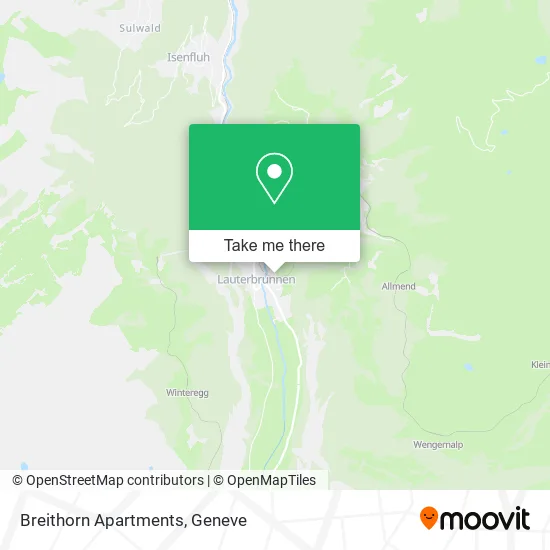 Breithorn Apartments map