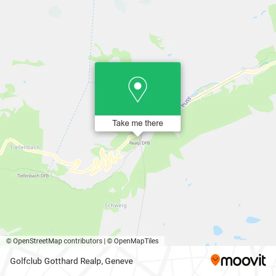 Golfclub Gotthard Realp map