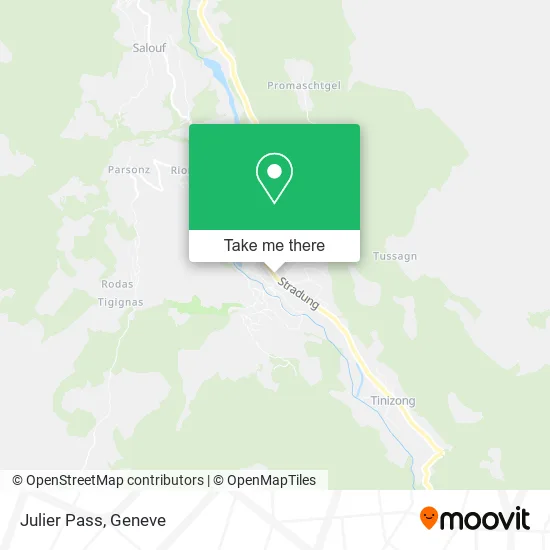 Julier Pass map