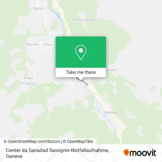 Center da Sanadad Savognin-Notfallaufnahme map