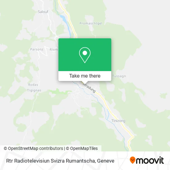 Rtr Radiotelevisiun Svizra Rumantscha map