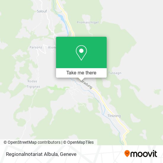 Regionalnotariat Albula map