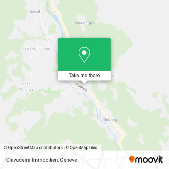 Clavadeira Immobilien map