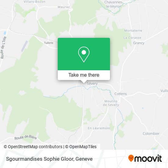 Sgourmandises Sophie Gloor map
