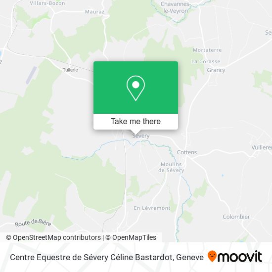 Centre Equestre de Sévery Céline Bastardot map