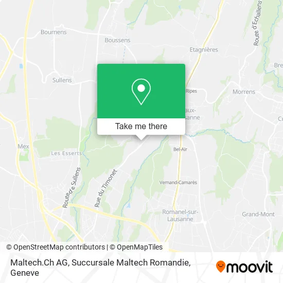 Maltech.Ch AG, Succursale Maltech Romandie map