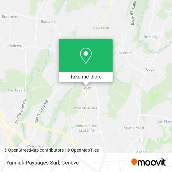 Yannick Paysages Sarl map
