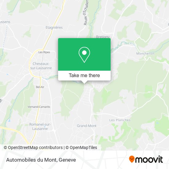 Automobiles du Mont map
