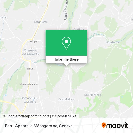 Bsb - Appareils Ménagers sa map
