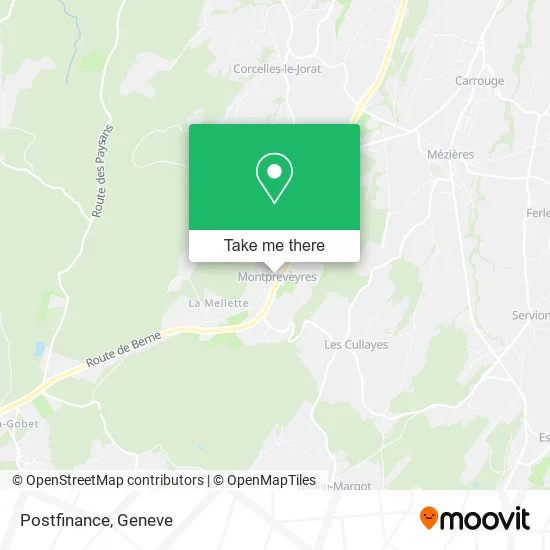 Postfinance map