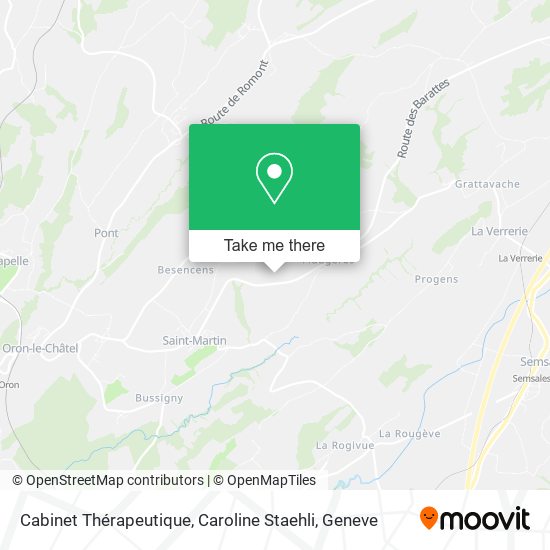 Cabinet Thérapeutique, Caroline Staehli map