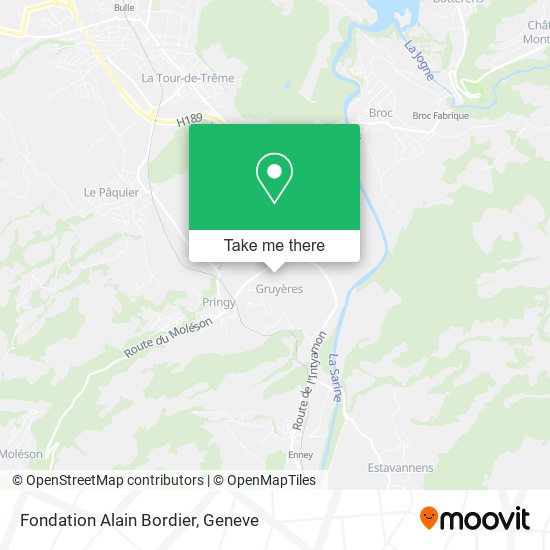 Fondation Alain Bordier map