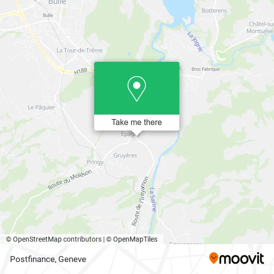 Postfinance map