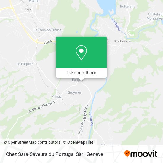 Chez Sara-Saveurs du Portugal Sàrl map