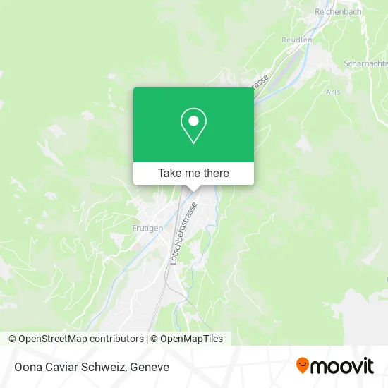 Oona Caviar Schweiz map