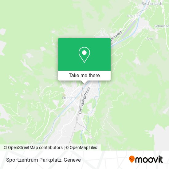 Sportzentrum Parkplatz map