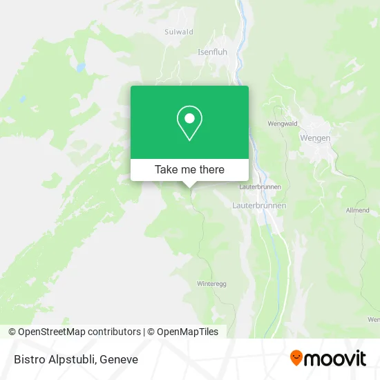Bistro Alpstubli map