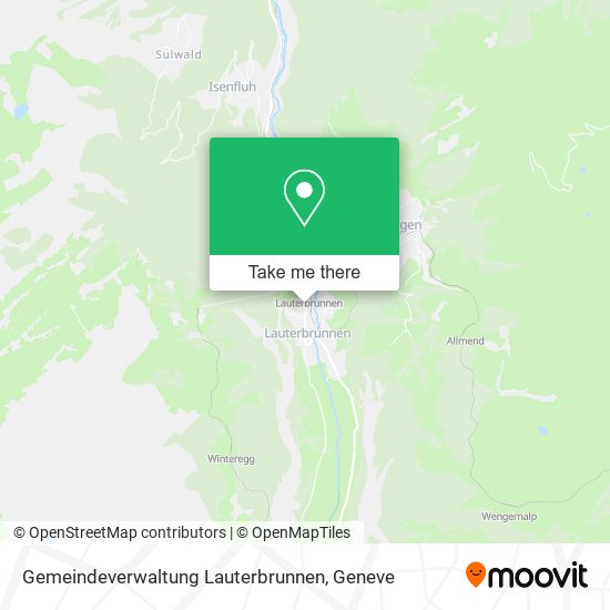 Gemeindeverwaltung Lauterbrunnen map