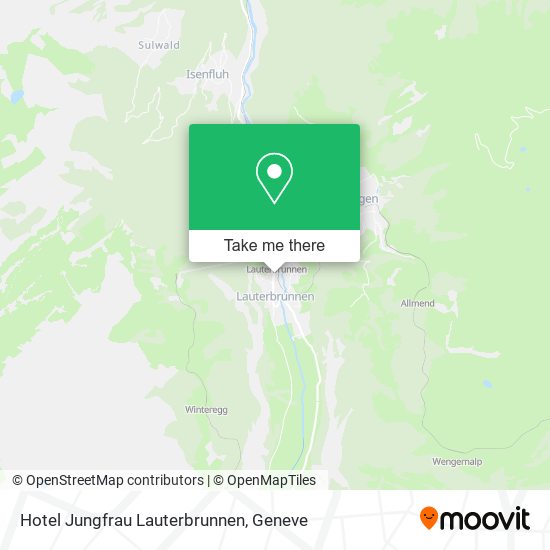 Hotel Jungfrau Lauterbrunnen map