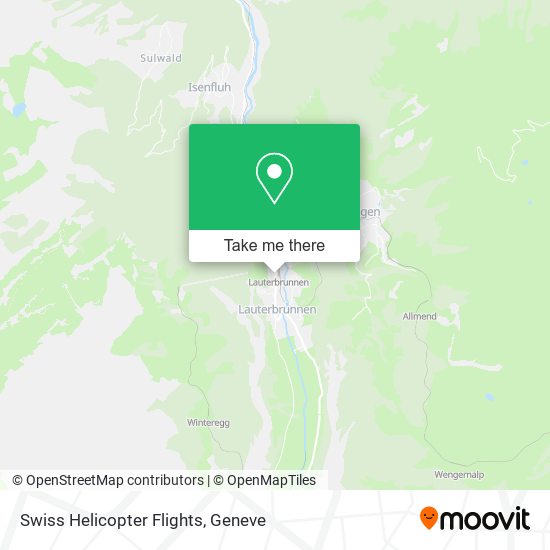 Swiss Helicopter Flights map