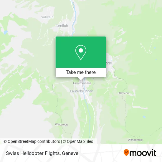 Swiss Helicopter Flights map