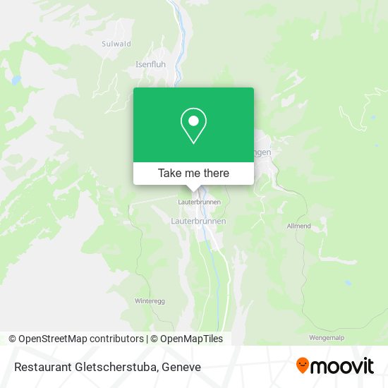 Restaurant Gletscherstuba map