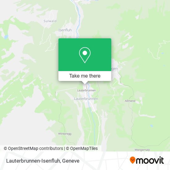 Lauterbrunnen-Isenfluh map
