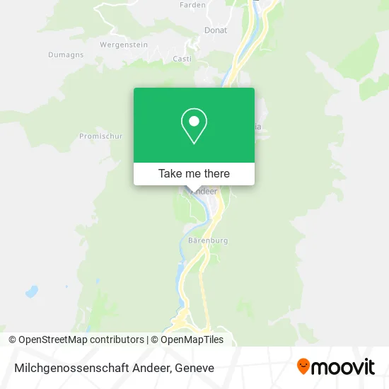 Milchgenossenschaft Andeer map