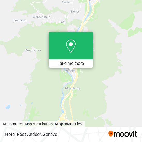 Hotel Post Andeer map