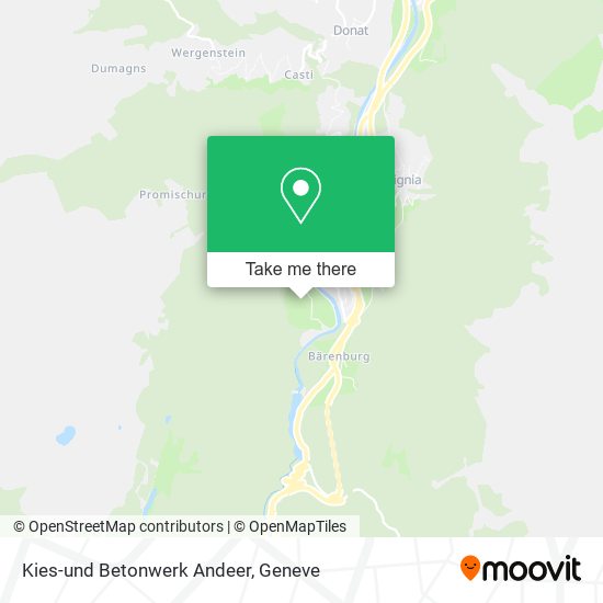 Kies-und Betonwerk Andeer map