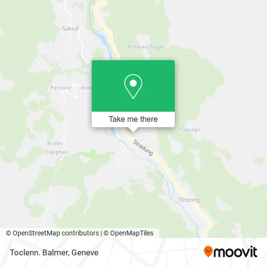 Toclenn. Balmer map