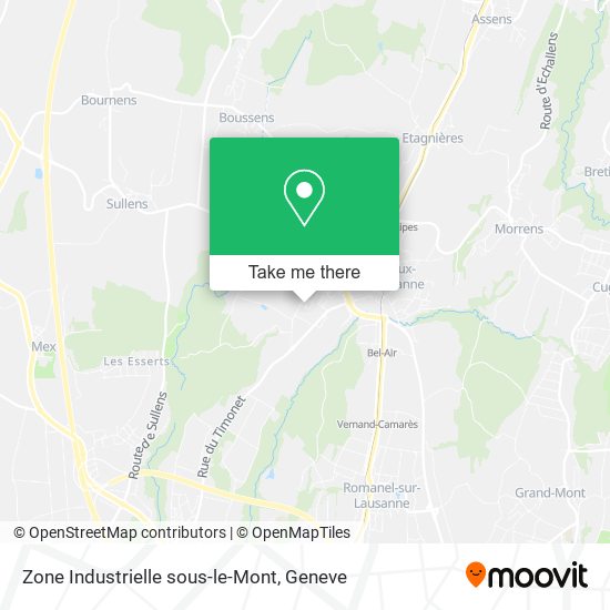 Zone Industrielle sous-le-Mont map