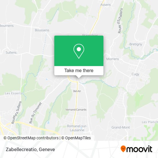 Zabellecreatio map