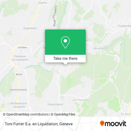 Toni Furrer S.a. en Liquidation map