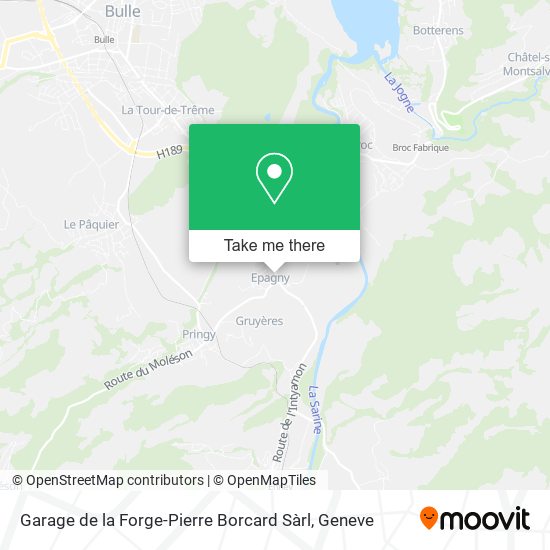 Garage de la Forge-Pierre Borcard Sàrl map