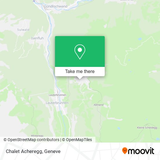 Chalet Acheregg map