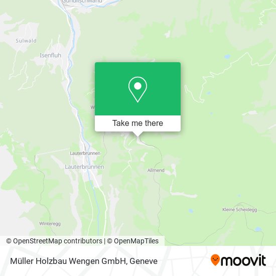 Müller Holzbau Wengen GmbH map