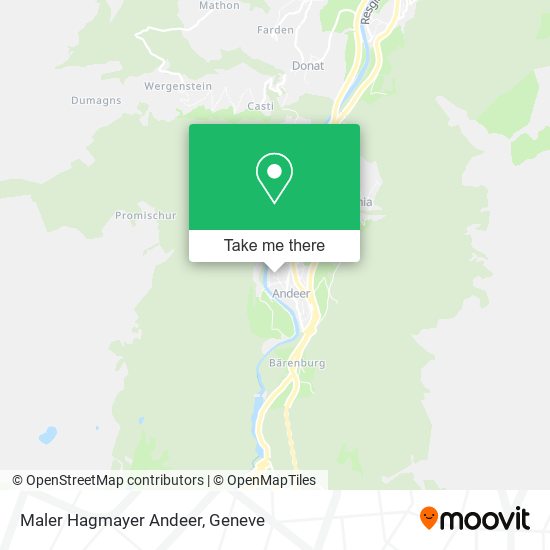 Maler Hagmayer Andeer map