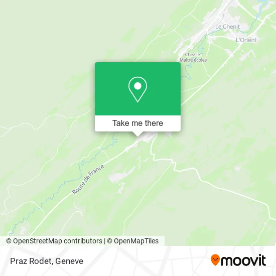 Praz Rodet map