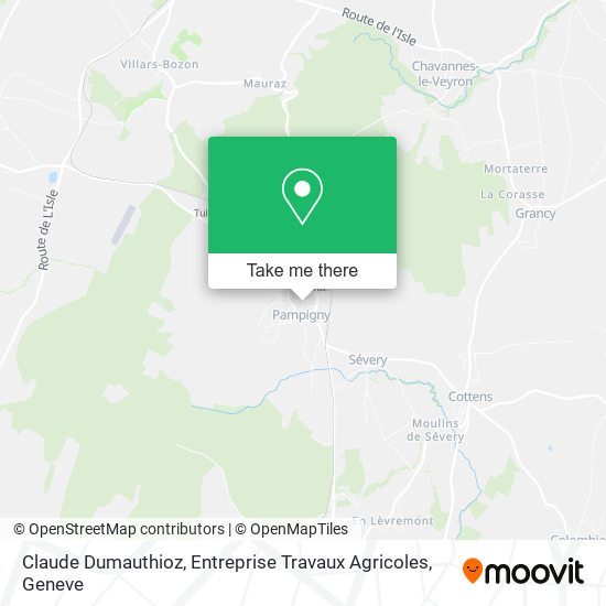 Claude Dumauthioz, Entreprise Travaux Agricoles map